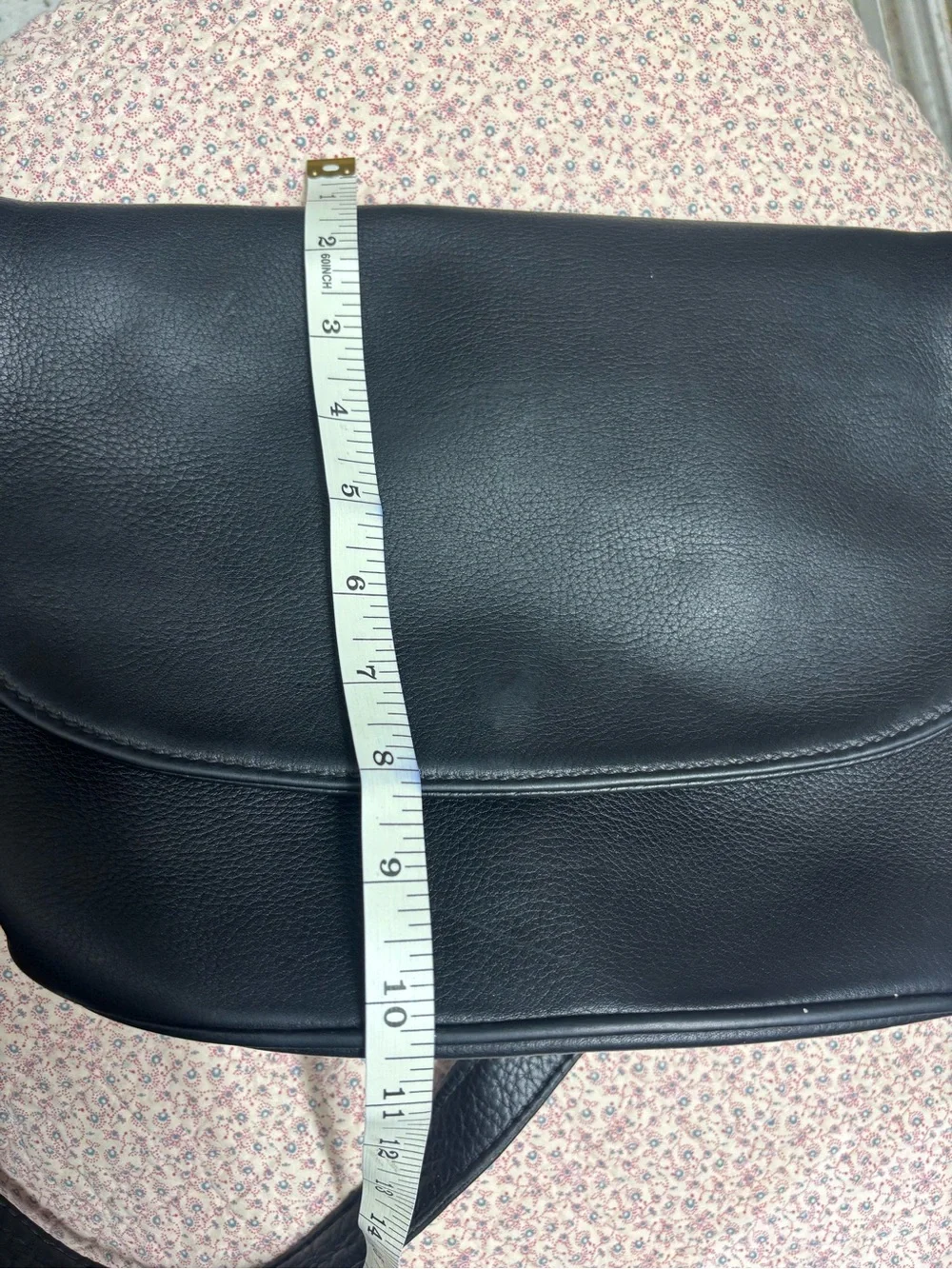 Coach Black Leather Messenger Bag for Men